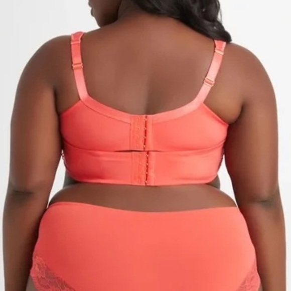 NWT Ashley Stewart Butterfly Double Layer Smoothing Lace Underwire Bra - Picture 3 of 7